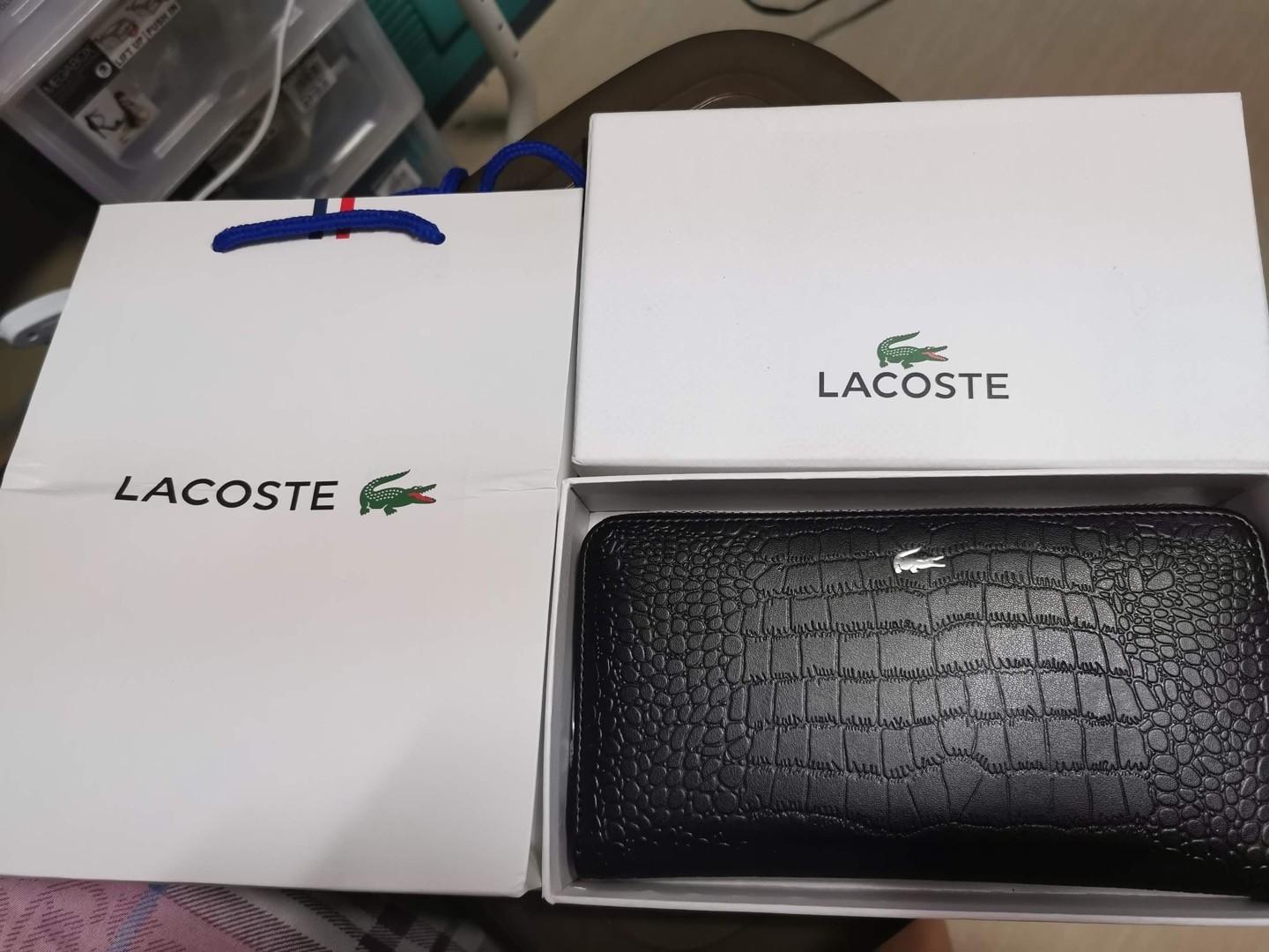 ORIGINAL LACOSTE Crocodile Leather Wallet (Category: Wallets & Card holders) located in Manila. Submitted by preslee.moore (Listing ID 1048980748, Image 1). Description: Inclusions: wallet, care card, gift box and bag Hi! I'm currently doing a "Christmas clearance sale". I'll be posting more branded items in the coming weeks. To stay tuned, follow my shop..