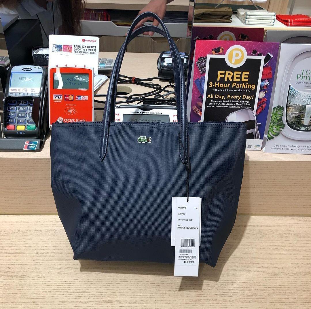Lacoste Women's Anna Reversible Coated Canvas Tote Bag, Women's Fashion,  Bags & Wallets, Tote Bags on Carousell