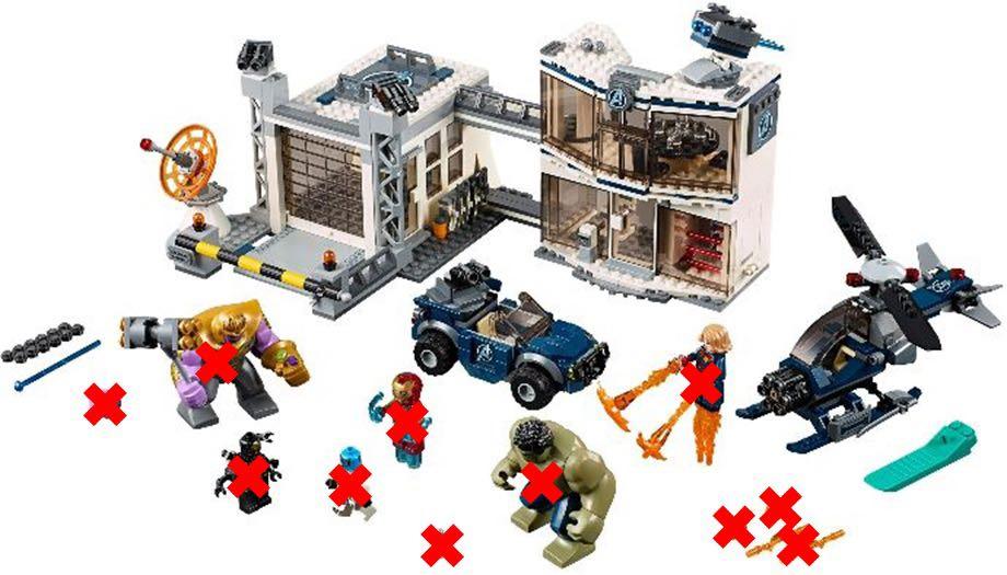 Avengers endgame lego sets compound battle hot sale