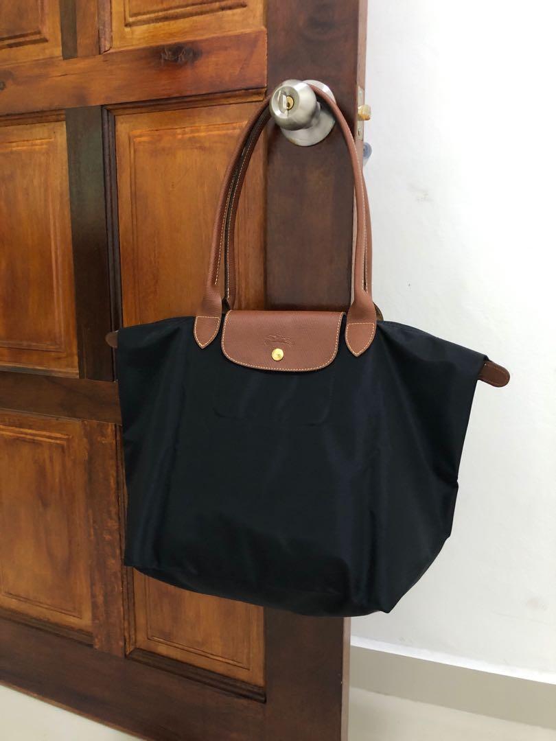 Longchamp black long handle online