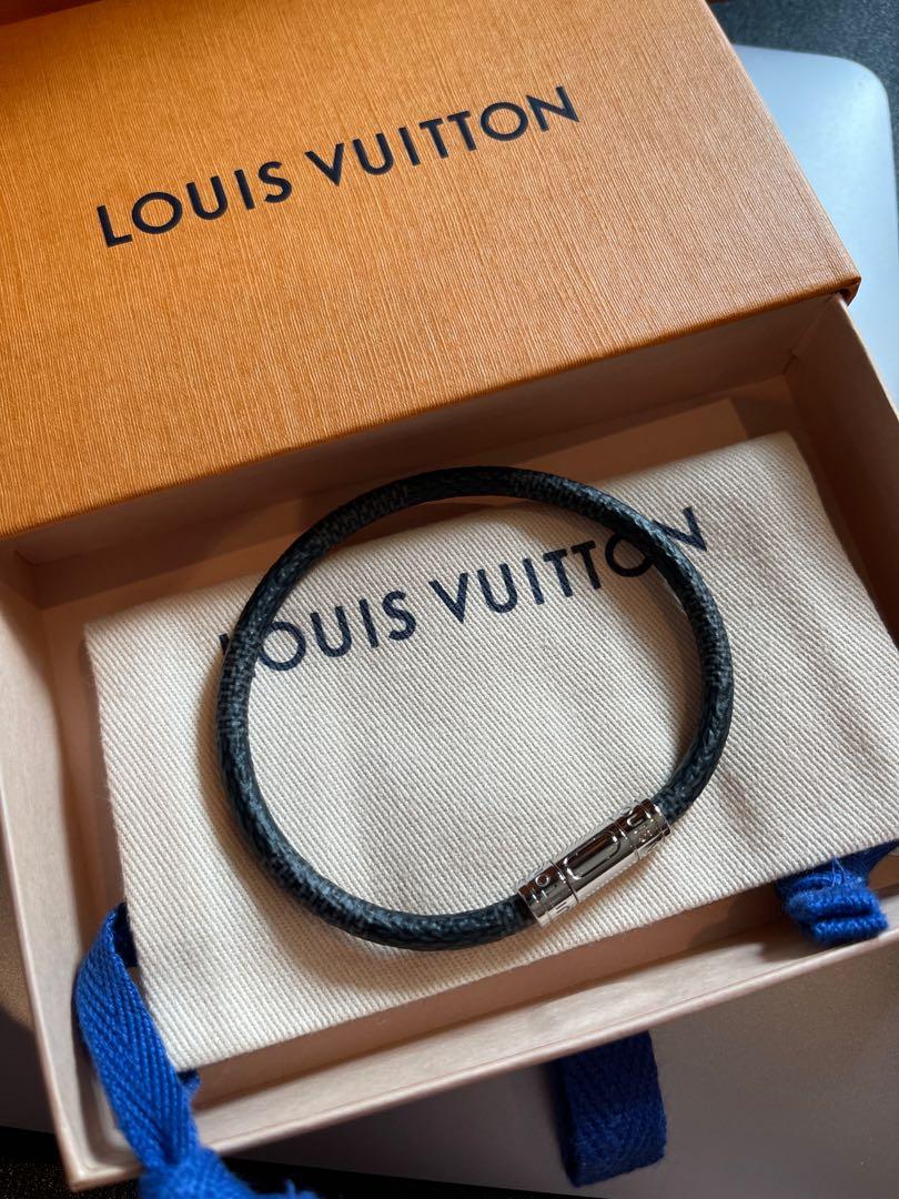 Louis Vuitton Graphite Damier Canvas Keep It Bracelet Louis Vuitton | TLC