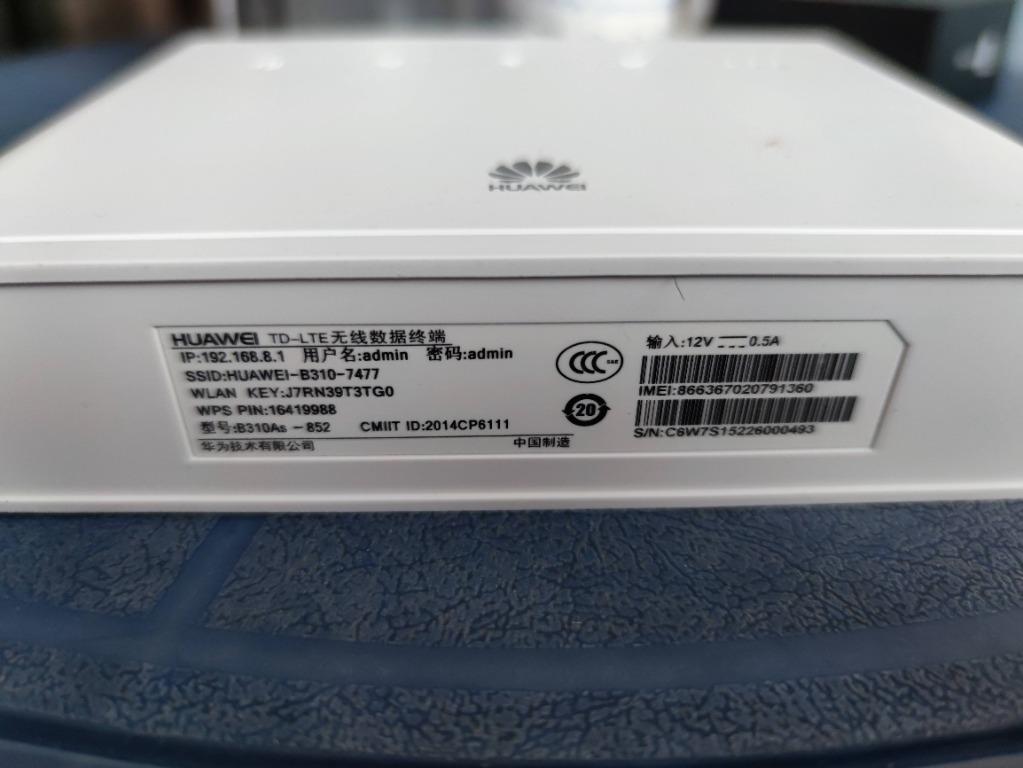 Modified Unlimited Hotspot Huawei B310 4g Router B310as 852 Modem Computers And Tech Parts 9788