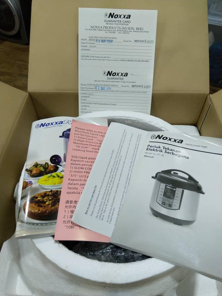Noxxa Pressure Cooker PC36 8 liter ORIGINAL TV Home Appliances