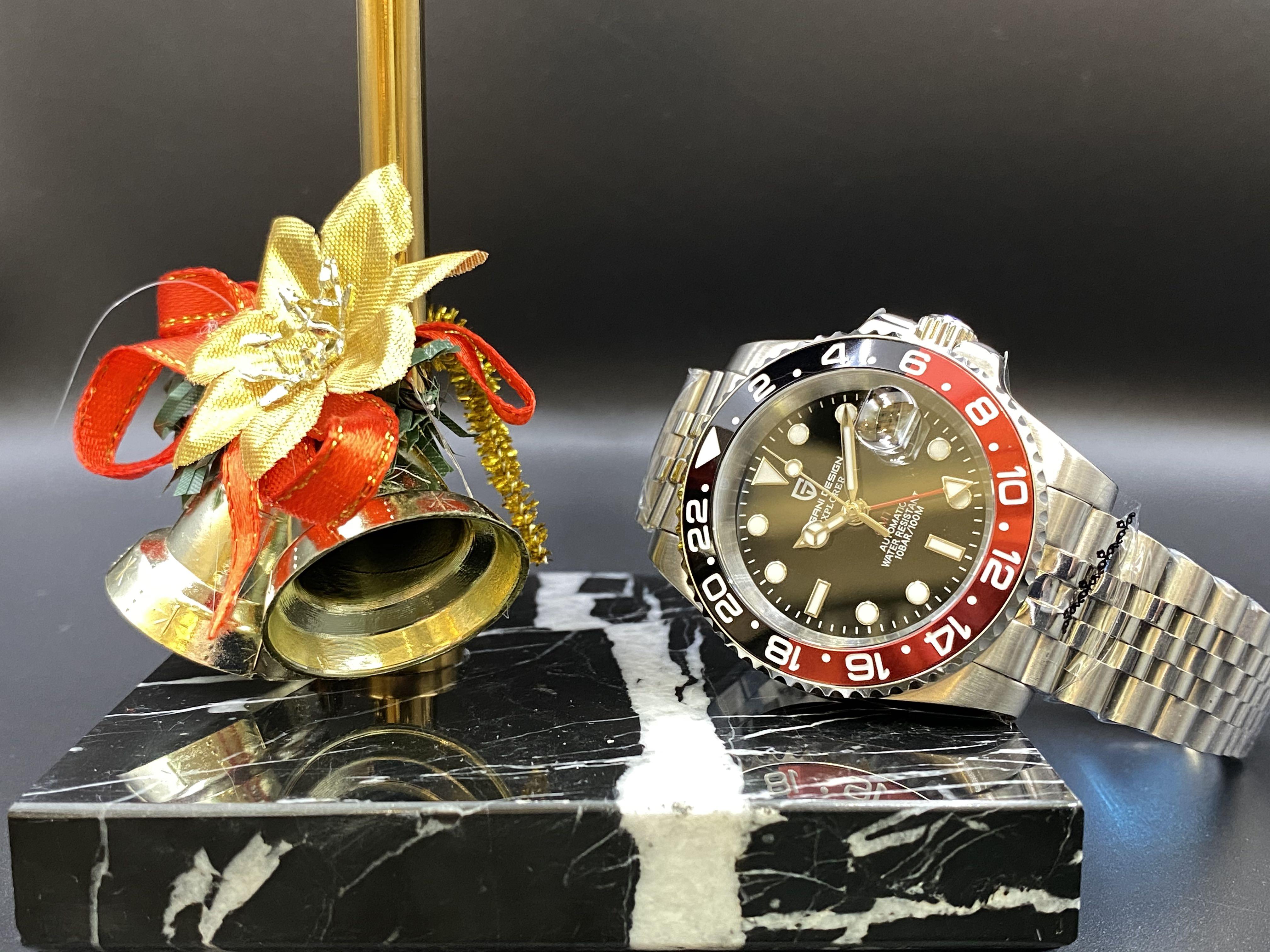 Pagani Design Automatic GMT PD 1662 BLK RED S5 Coke. Luxury Watches on Carousell