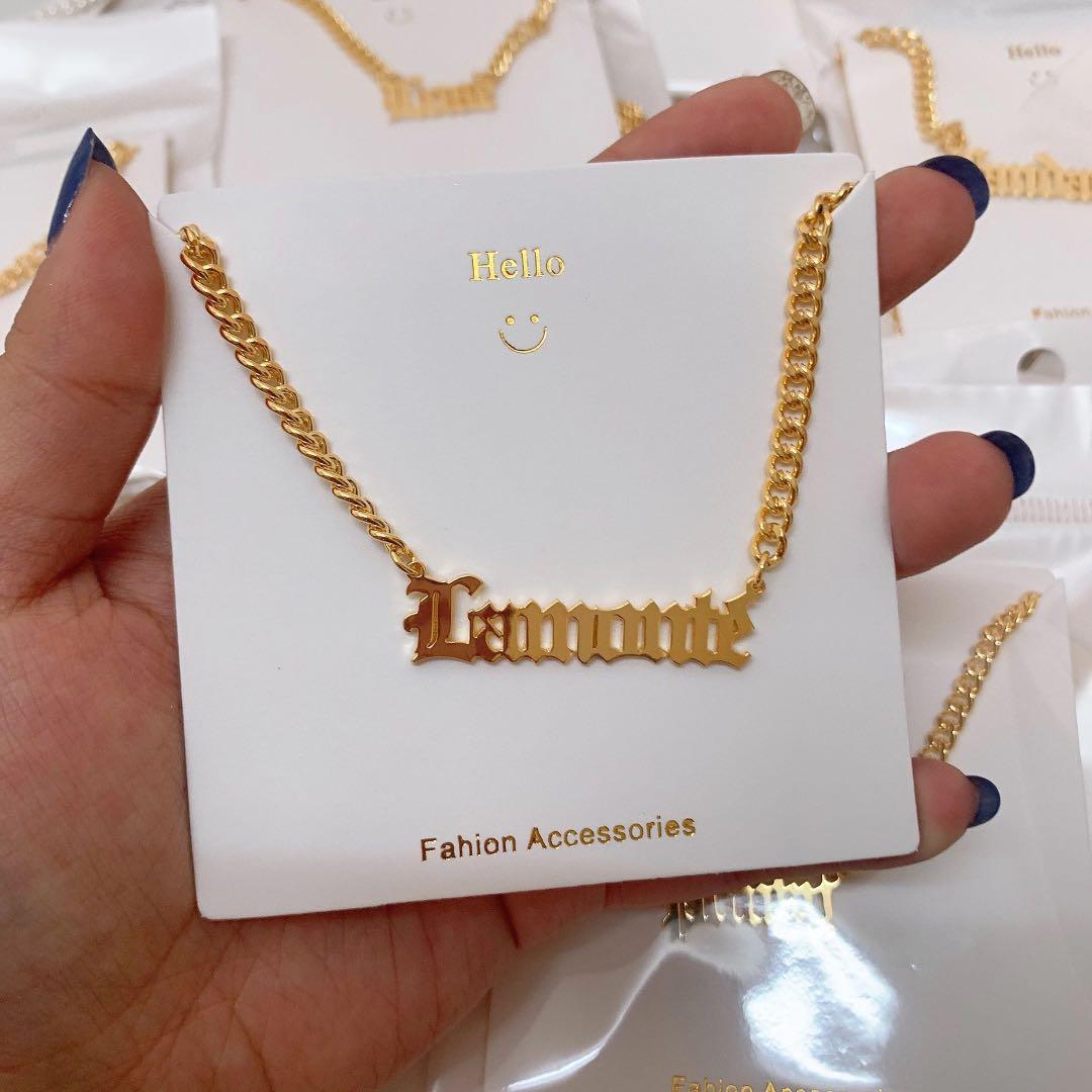 Po Customised Engraved Name Necklace Initials Gf Bf Surprise Personalised Couple Friends Family Birthday Anniversary Wedding Proposal Celebration Housewarmings Office Parties Home Deco Loved Ones Fashion Accessories Jewellery Ulzzang Korean Elegant Choose from our amazing designs & artwork. carousell