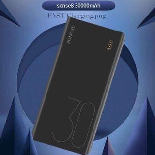 R o m o s s Sense 8  fast charging 30000 mAh QC3.0 Type-C Powerbank