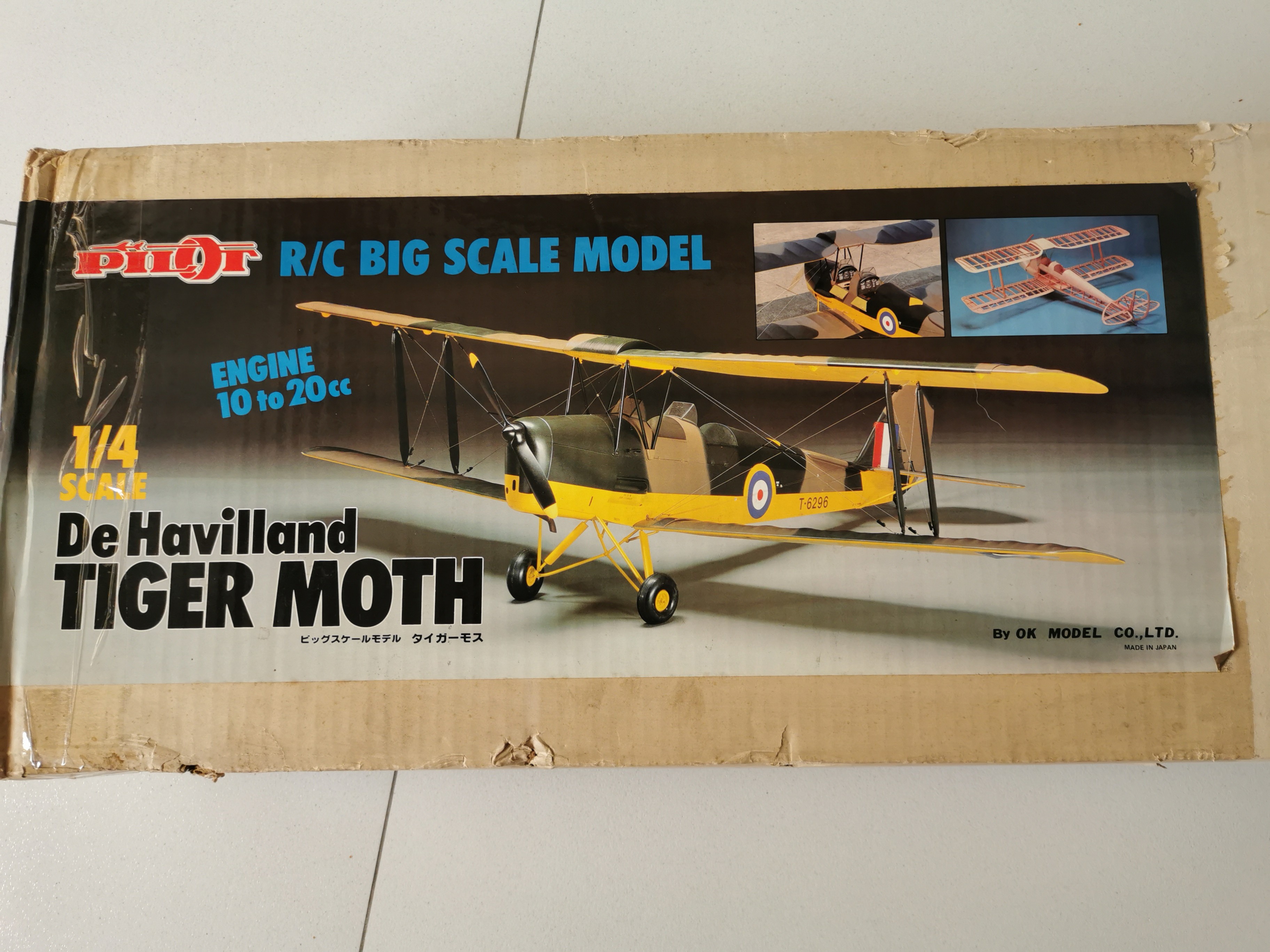 RC 1/4 scale Pilot Tiger Moth kit unbuilt, Hobbies & Toys, Toys