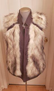 Rebecca taylor faux  fur vest ( Medium)