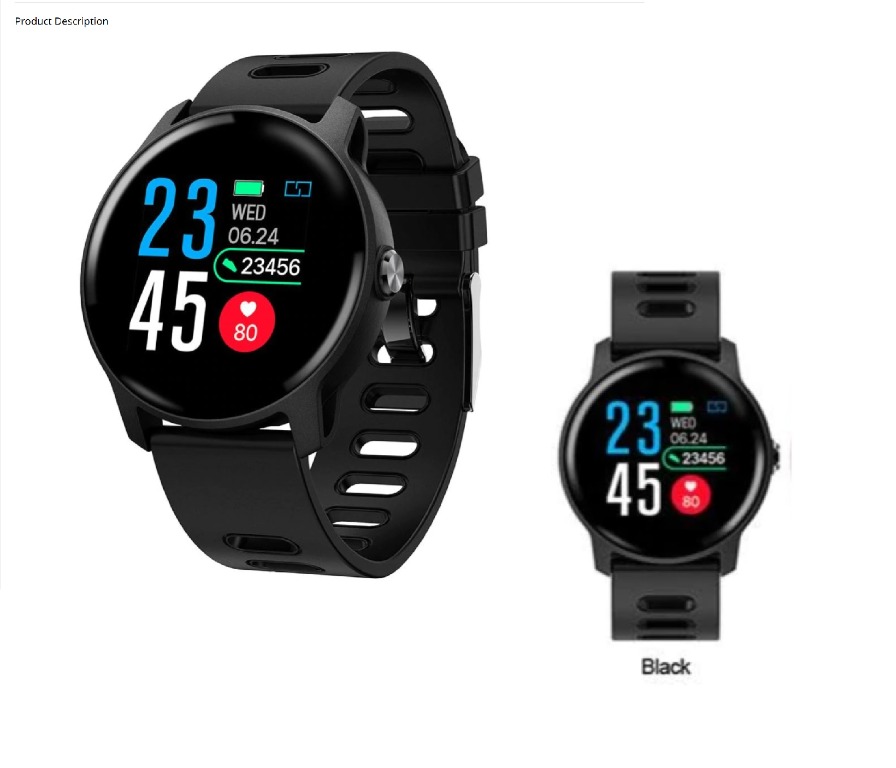 Smart Watch Q6 Hs6620D Color Screen Heart Rate Monitor Fitness