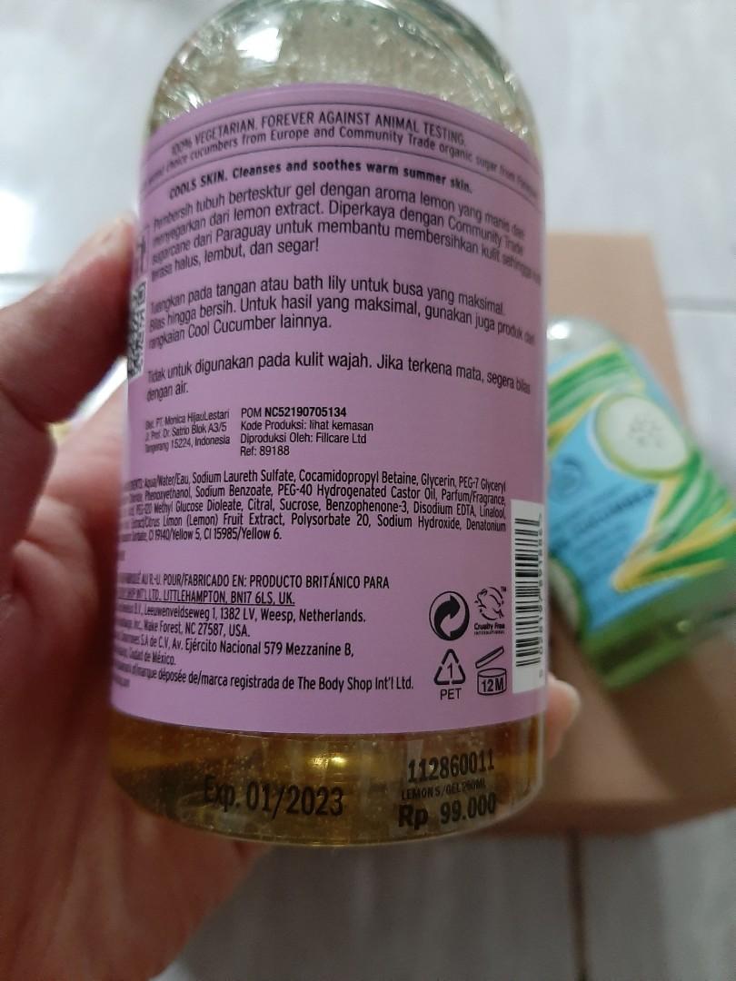 The Body Shop Shower Zesty Lemon 250 ML, Kesehatan & Kecantikan, Kulit, Sabun & Tubuh di Carousell