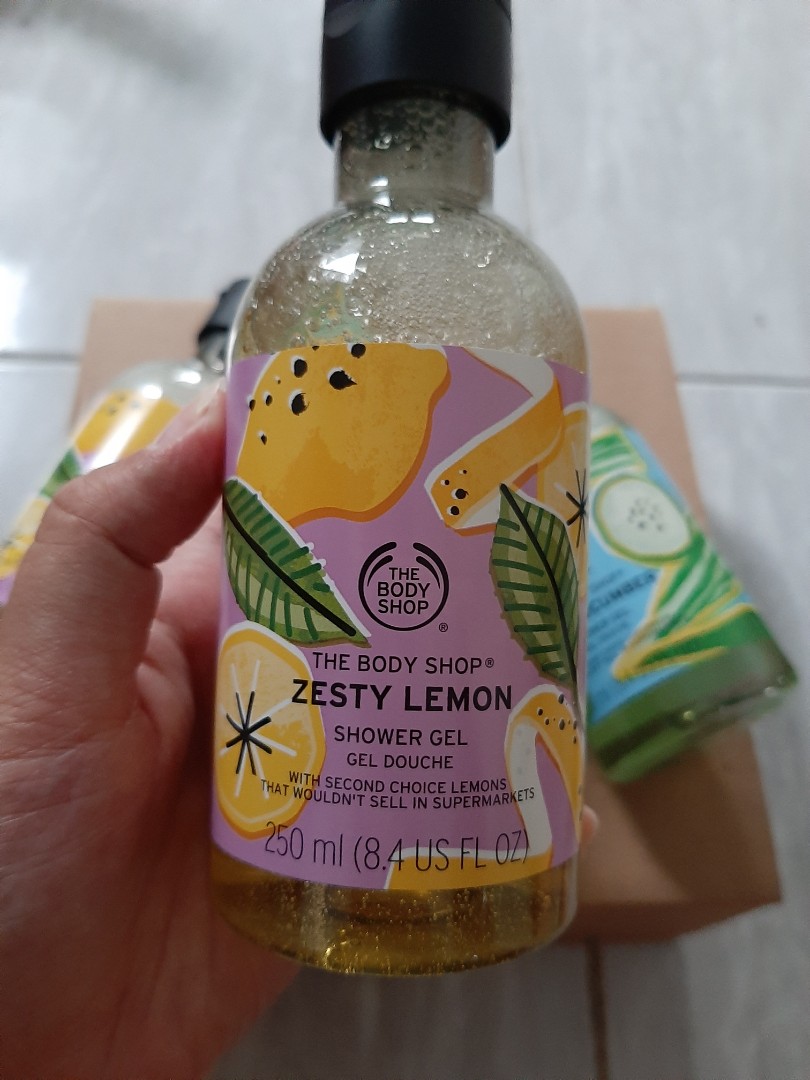 The Body Shop Shower Zesty Lemon 250 ML, Kesehatan & Kecantikan, Kulit, Sabun & Tubuh di Carousell