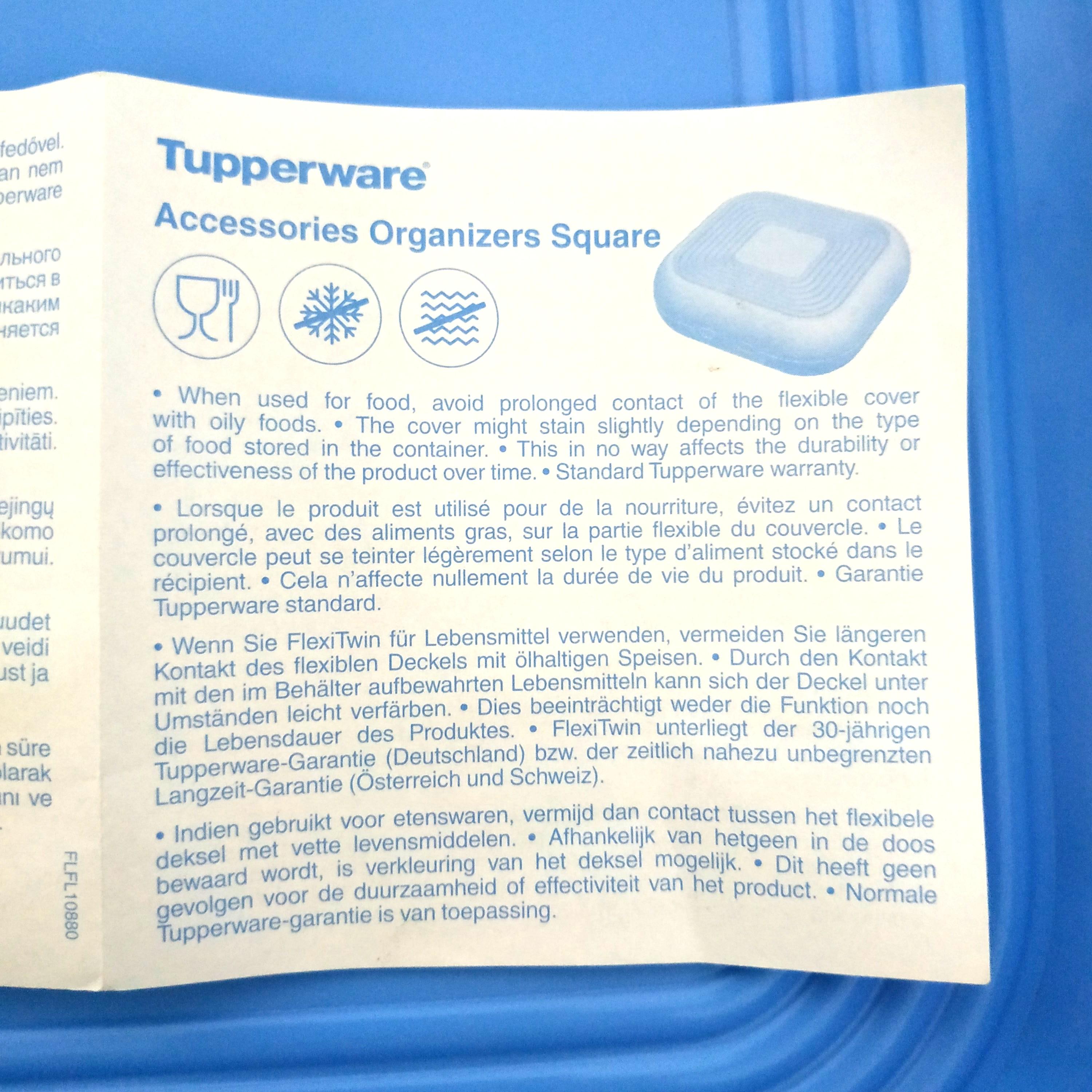 Tupperware Square Stuffable Accessories/ Food Organizer/ Organiser ...