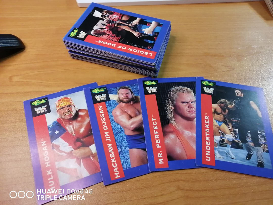 Vintage WWF Trading Cards, Hobbies & Toys, Toys & Games on Carousell