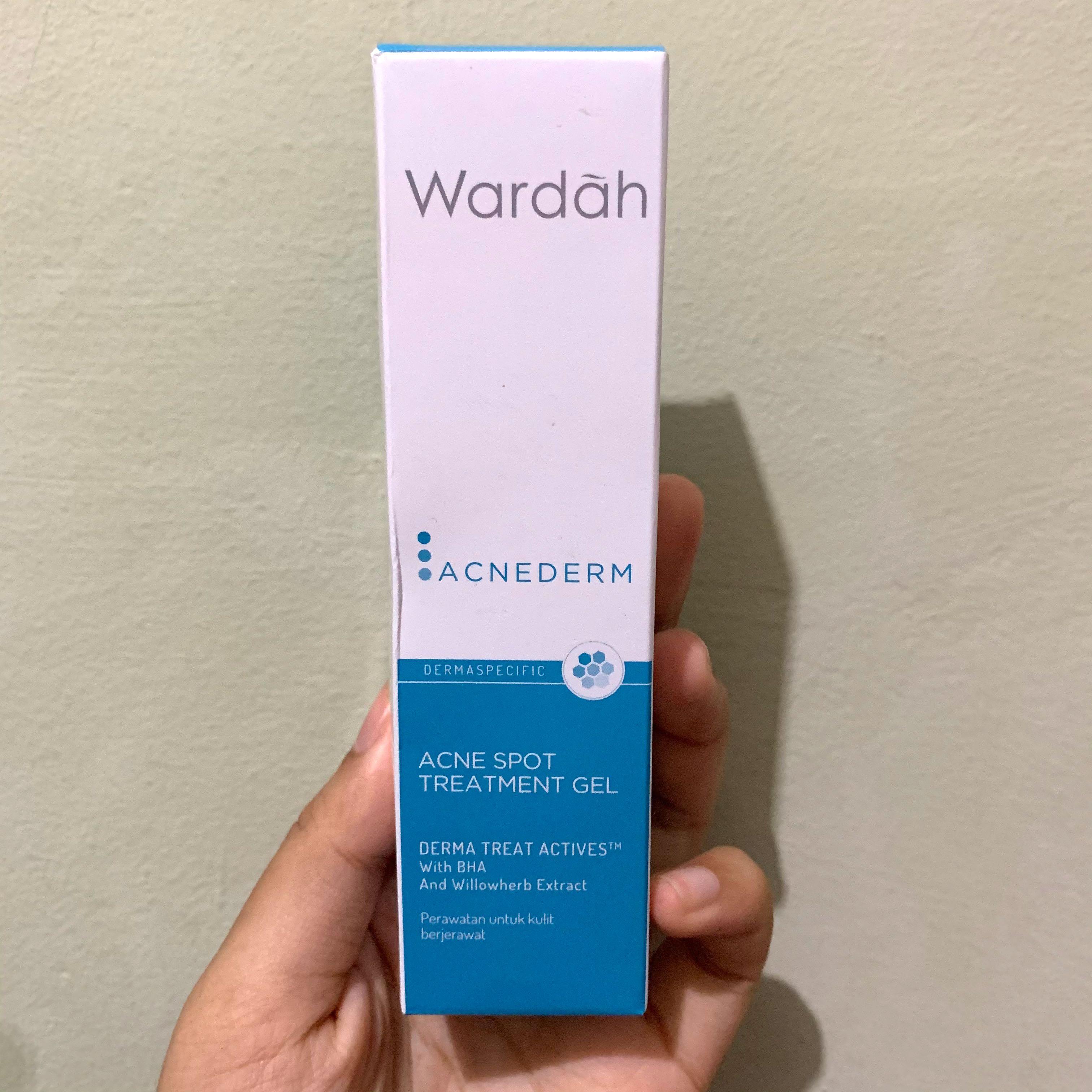 Wardah Acnederm Acne Spot Treatment Gel, Kesehatan & Kecantikan, Kulit