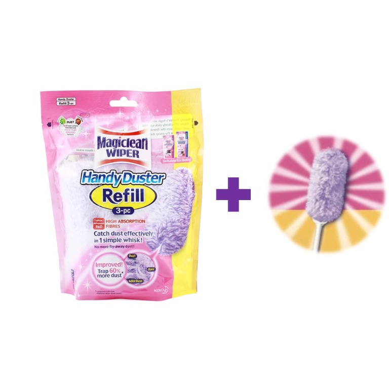 WTS MAGICLEAN WIPER Handy Duster Refill 3pc, Furniture & Home Living, Cleaning & Homecare