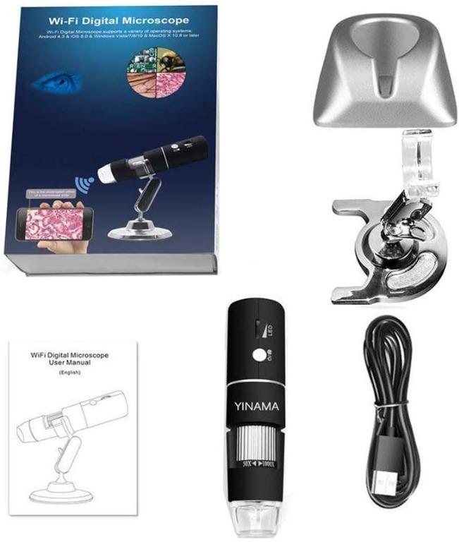 yn 35 wireless digital microscope yinama 50x to 1000x magnification microscope camera 8 led mini pocket handheld microscopes with 1080p 2mp compatible with iphone android ipad mac windows electronics others on carousell