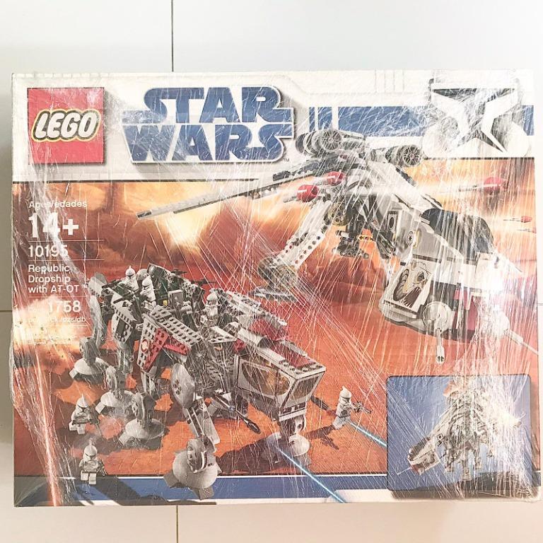 10195 LEGO Star Wars The Clone Wars Republic Dropship with AT-OT Walker New/Retired), Hobbies Toys, & on Carousell