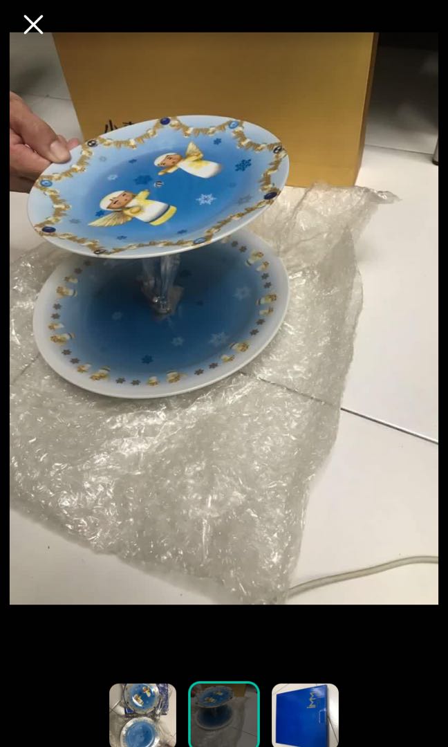 2 tier cake tray, Furniture & Home Living, Kitchenware & Tableware