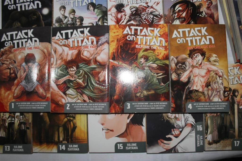 Attack On Titan Before The Fall Manga Volumes 1 4 Hobbies Toys Books Magazines Comics Manga On Carousell