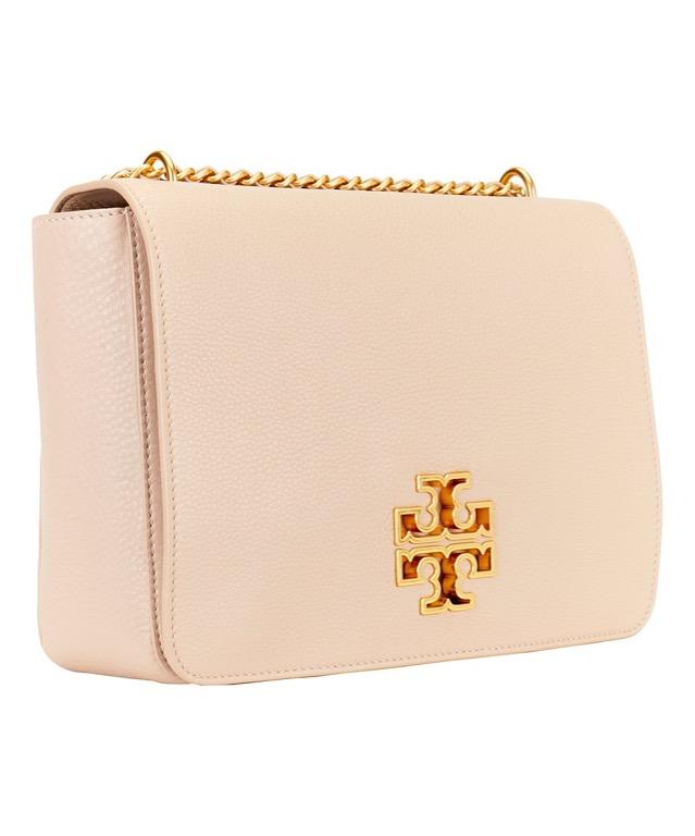 🔥SALES🔥 AUTHENTIC TORY BURCH Britten Large Adjustable Shoulder Bag  #BlushPink/Rolled/Gold/253