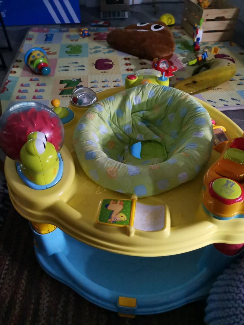 Stationary online baby walker
