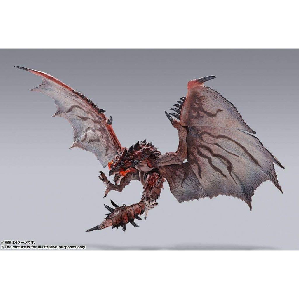 BANDAI s.h.monsterarts SHM SHF 紅火龍 芒亨 Monster hunter 魔物獵人 雄火龍 利奧雷烏斯, 興趣 ...