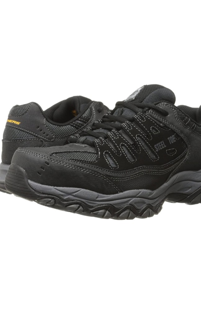 Bn Skechers Safety Boots Shoes Men S Fashion Footwear Boots On Carousell