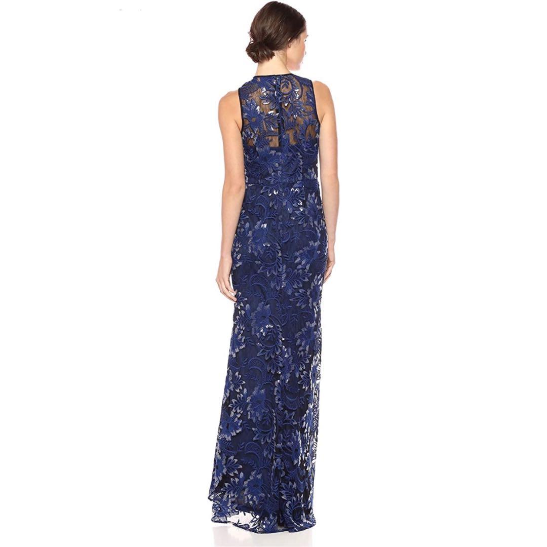Sequin embroidered trumpet gown carmen marc valvo infusion store