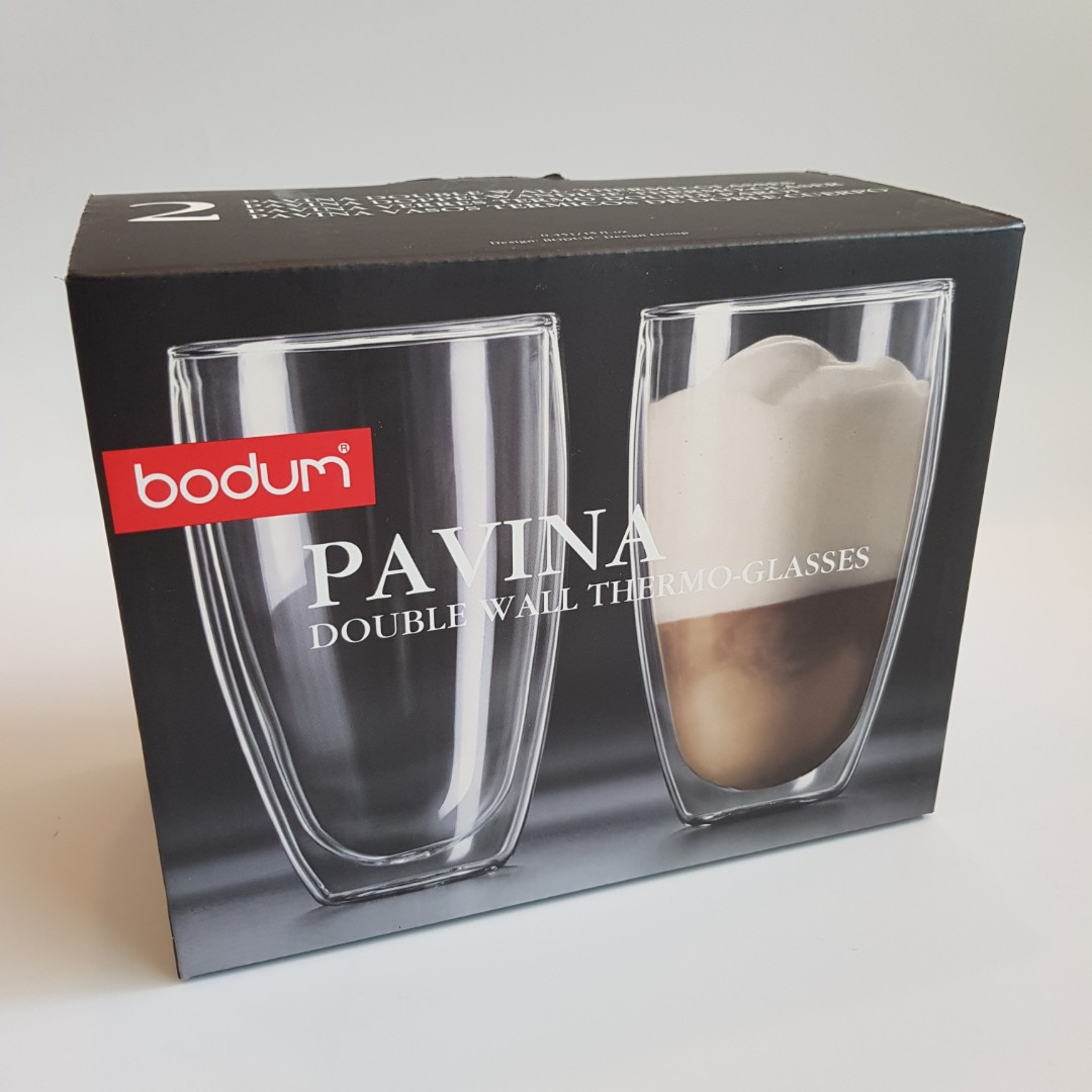 Bodum Pavina 2 Pcs Glass, Double Wall, Extra Small, 0.08 L, 2.5 oz Transparent