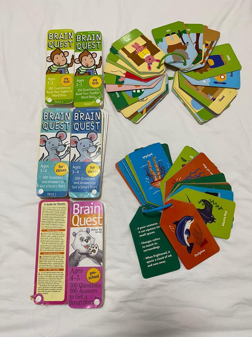 Brain Quest 3 Sets Plus 2 Flip Cards Bundle Hobbies Toys Books Magazines Children S Books On Carousell