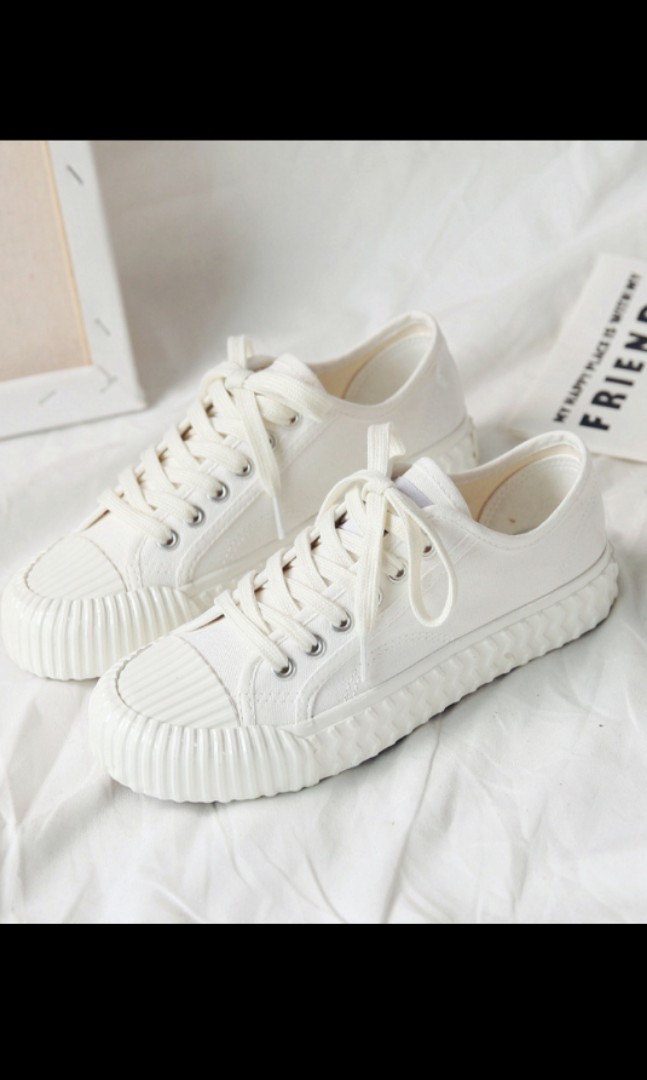 Casual comfy White sneakers, Women's 