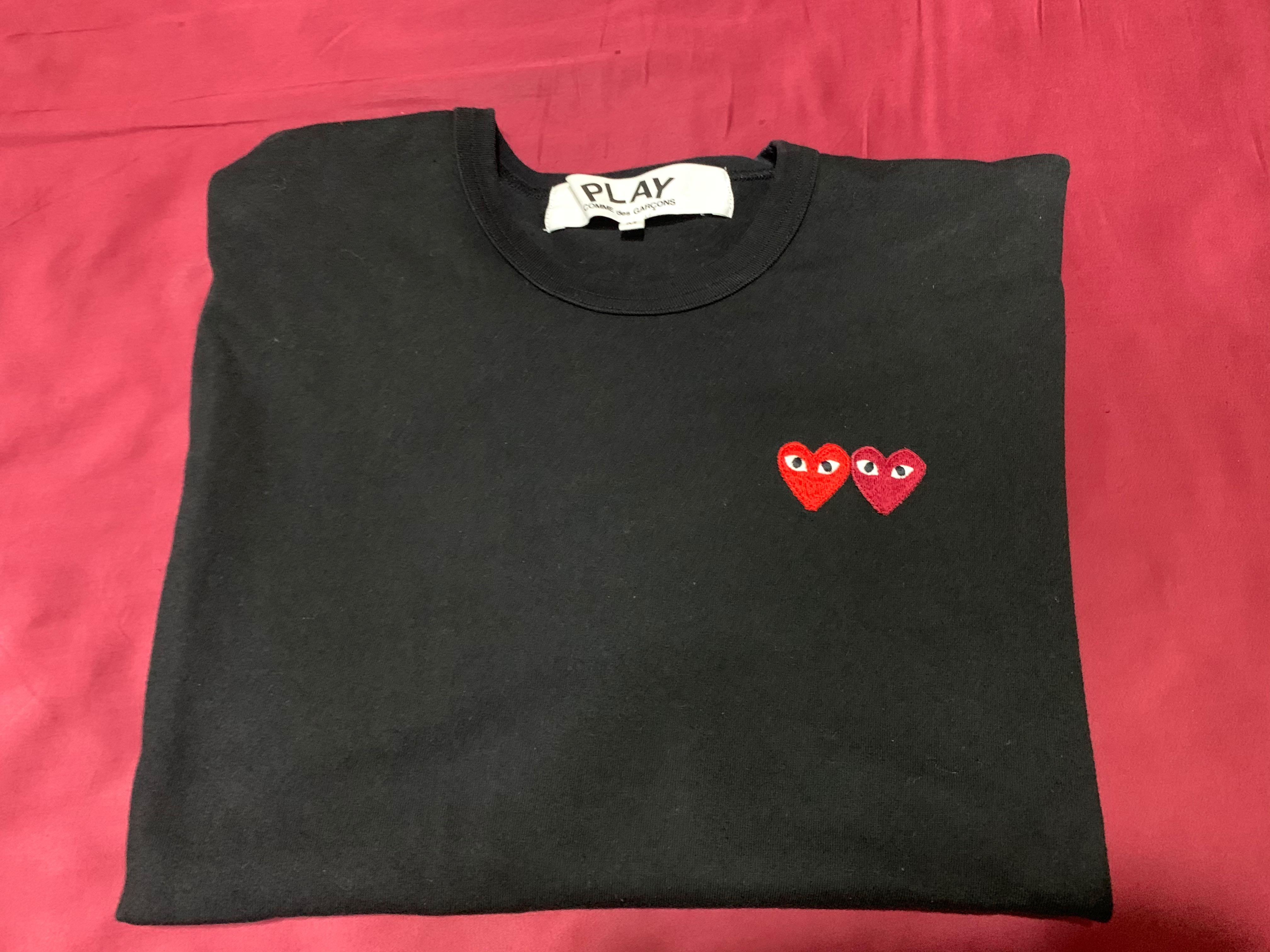 cdg grey t shirt