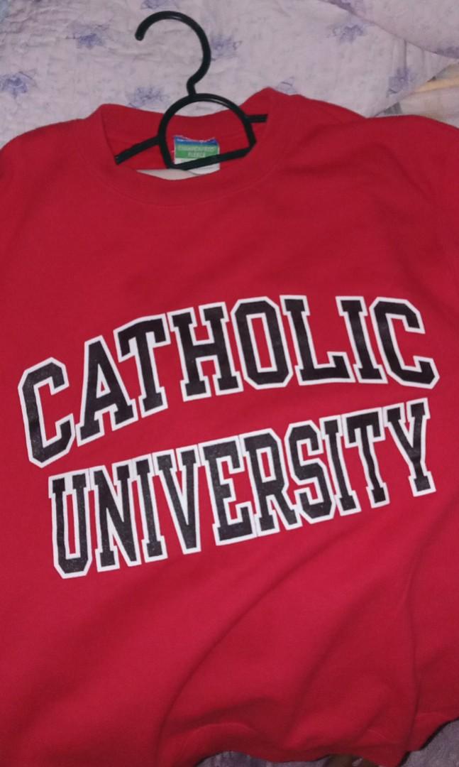 Champion Catholic University Sweatshirt Men s Fashion Tops