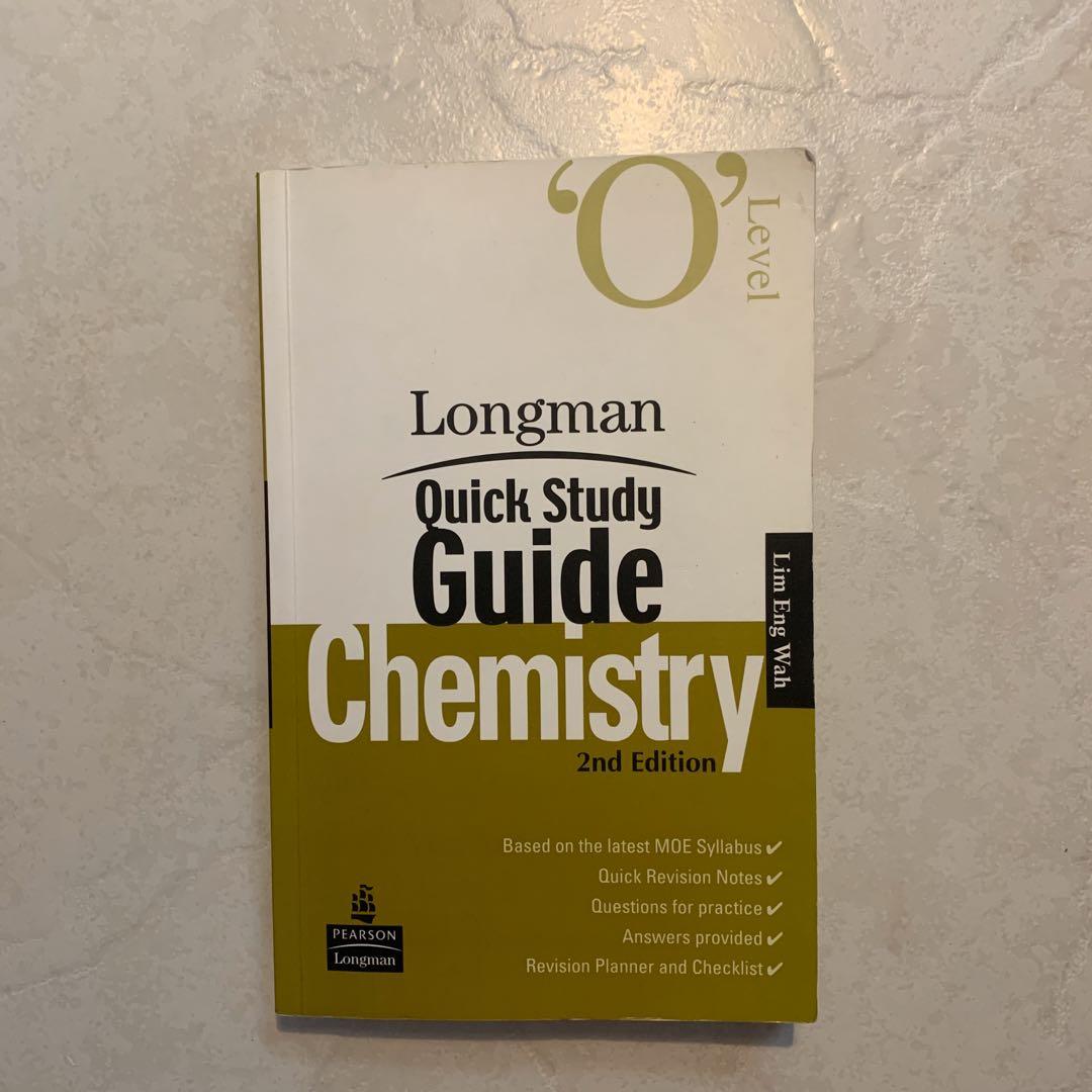 O Level Longman Quick Study Guide Science Chemistry 2nd Edition Rtp 13 40 Books Stationery Textbooks Secondary On Carousell