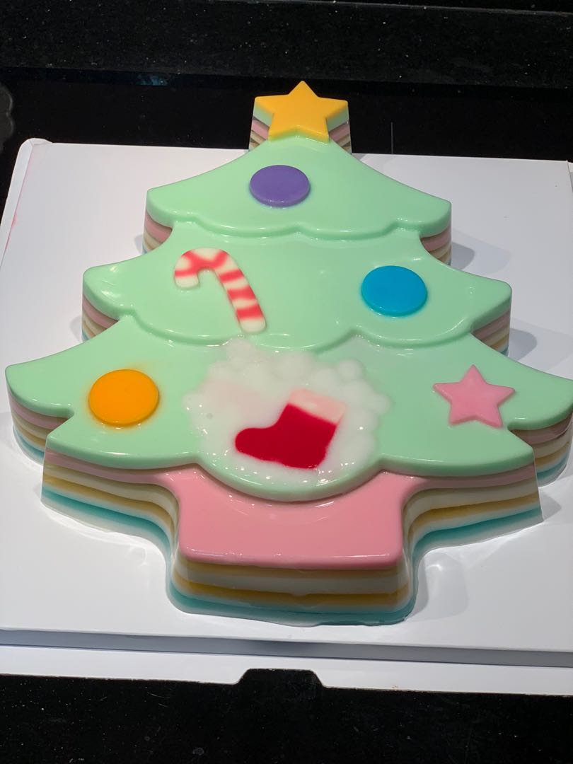 Christmas tree Agar agar, Food & Drinks, Homemade Bakes on Carousell