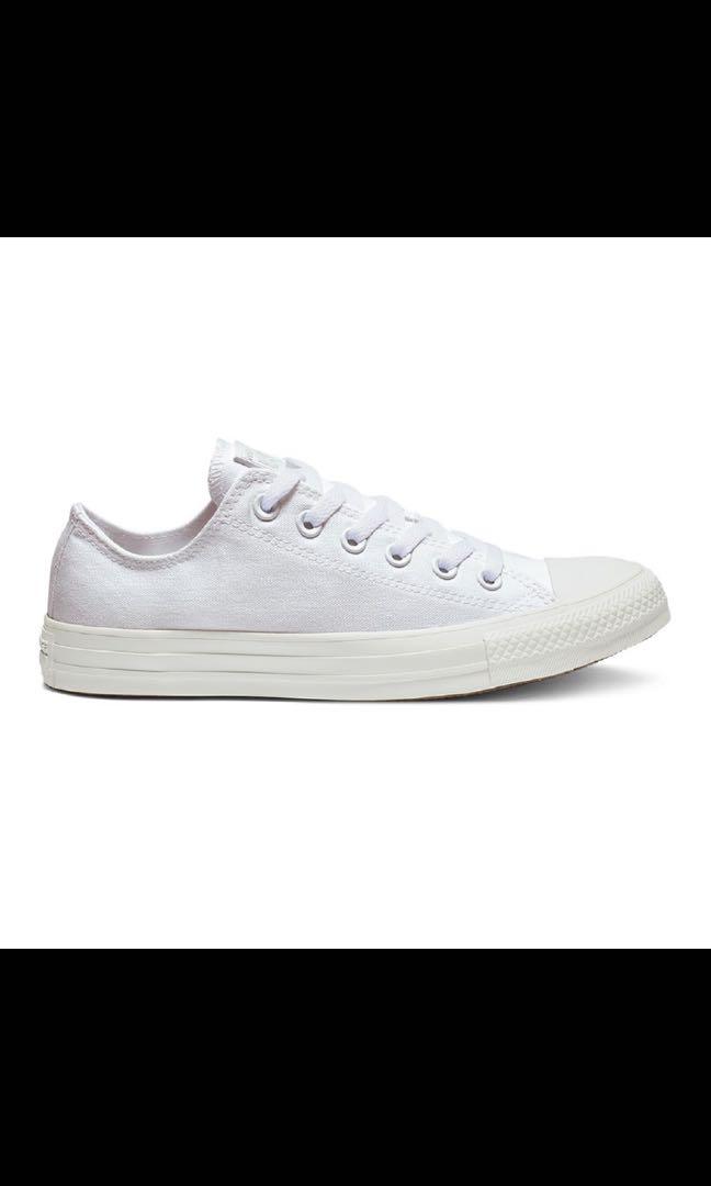 All white monochrome discount converse
