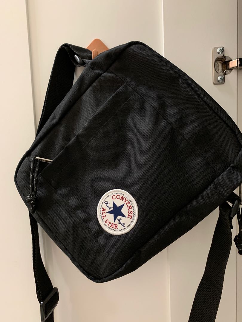 converse sling bag black