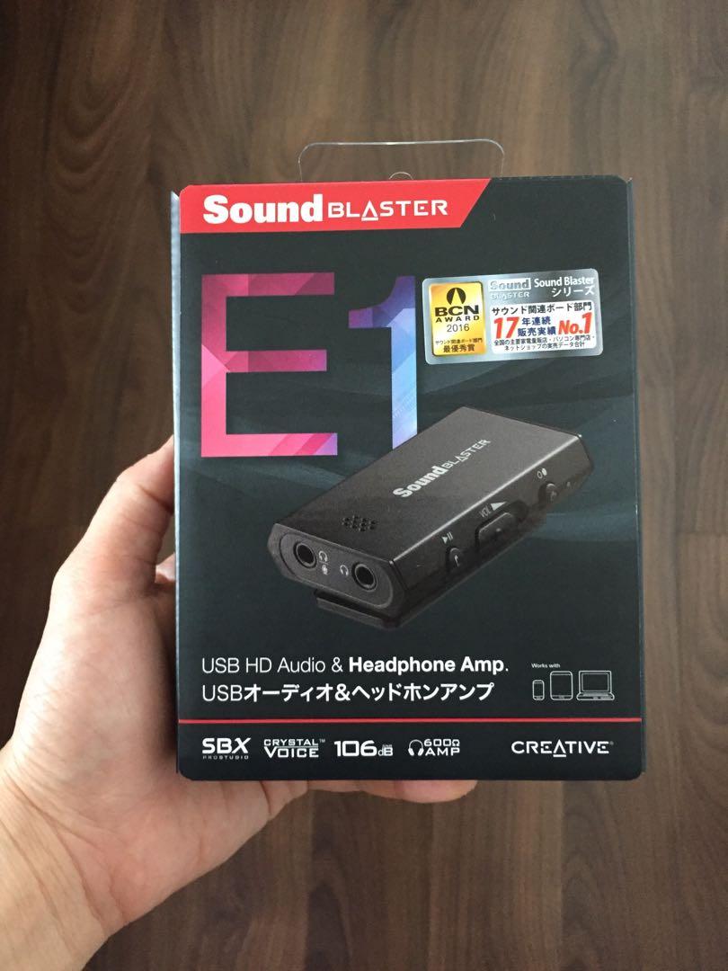 creative sound blaster e1