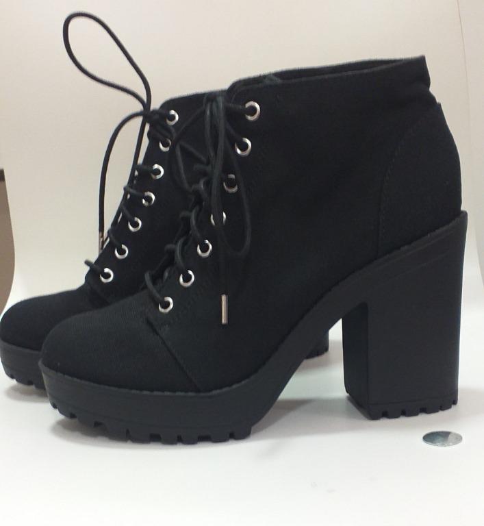 DIVIDED H M Black Ankle Boots Women s Fashion Footwear Boots on