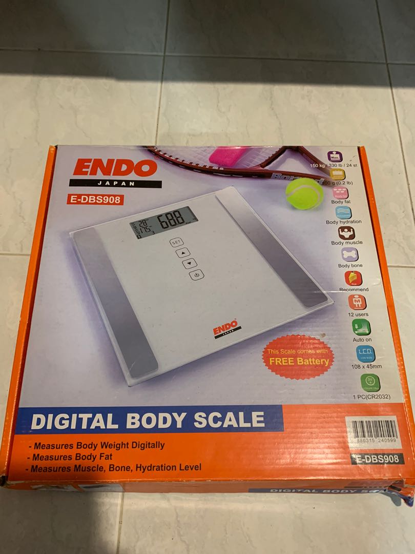 Endo Digital Weighing Scale, Health & Nutrition, Health Monitors