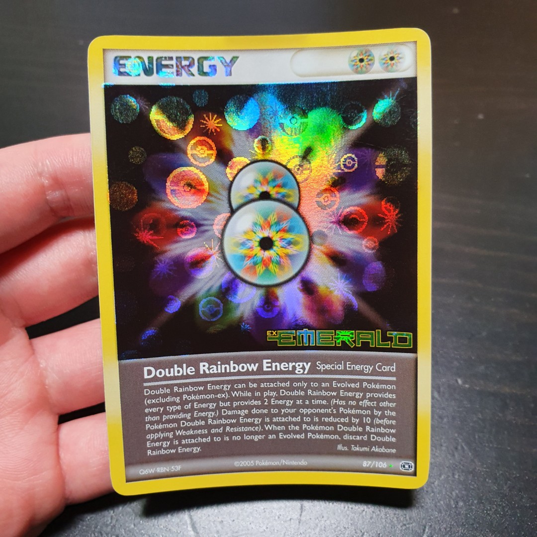 Double Rainbow Energy - 87/106 - Rare Reverse Holo (Ex Emerald Reverse Holo  Singles) Pokemon TCG Cards