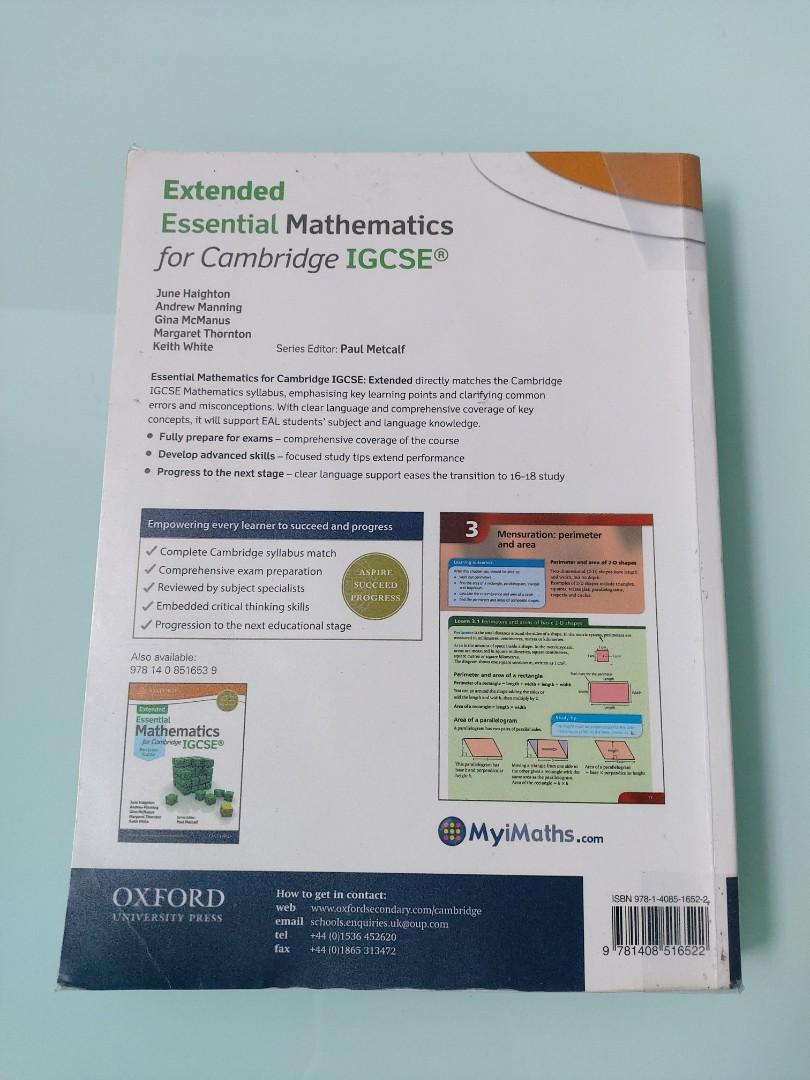 Essential Mathematics Cambridge IGCSE, Hobbies & Toys, Books ...