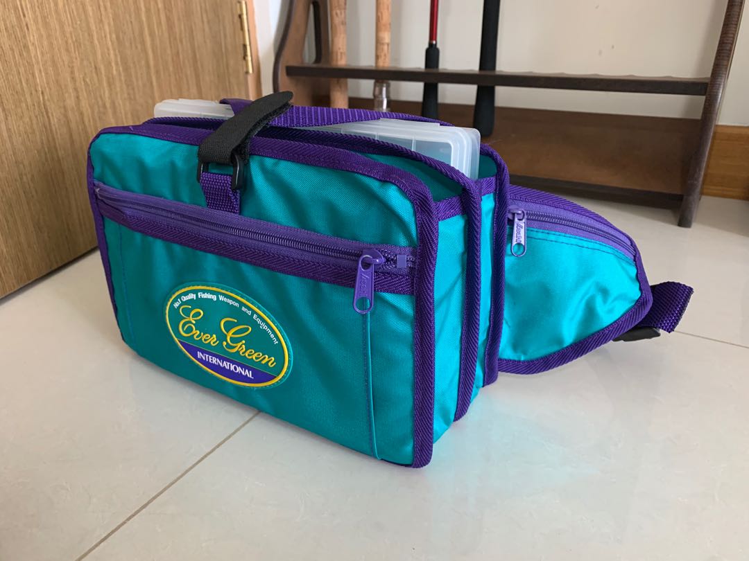 Teal tackle bag
