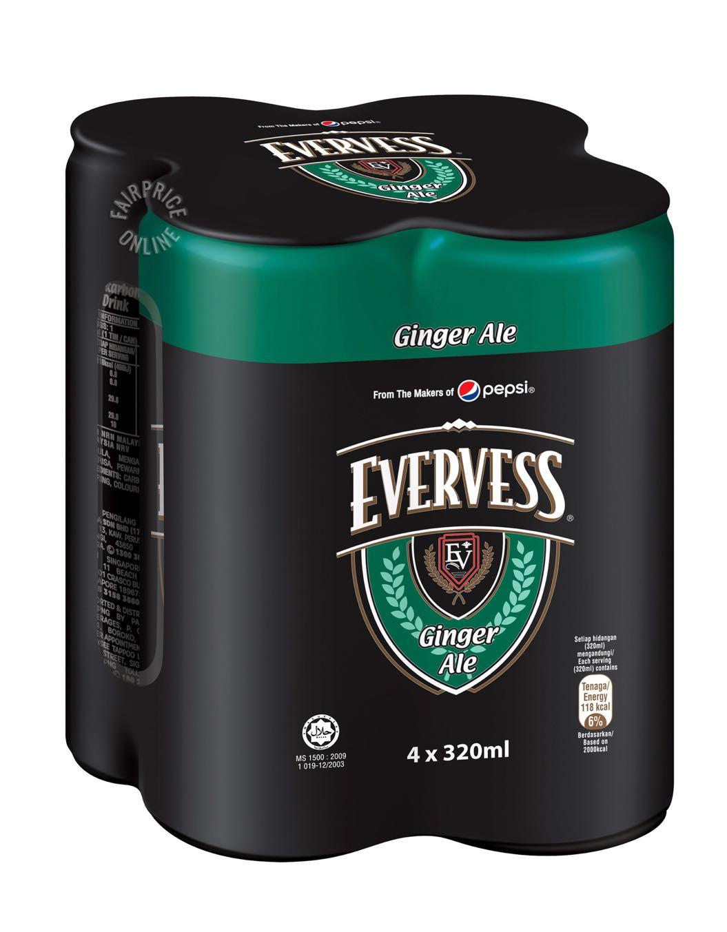 Evervess Ginger Ale Food Drinks Beverages On Carousell
