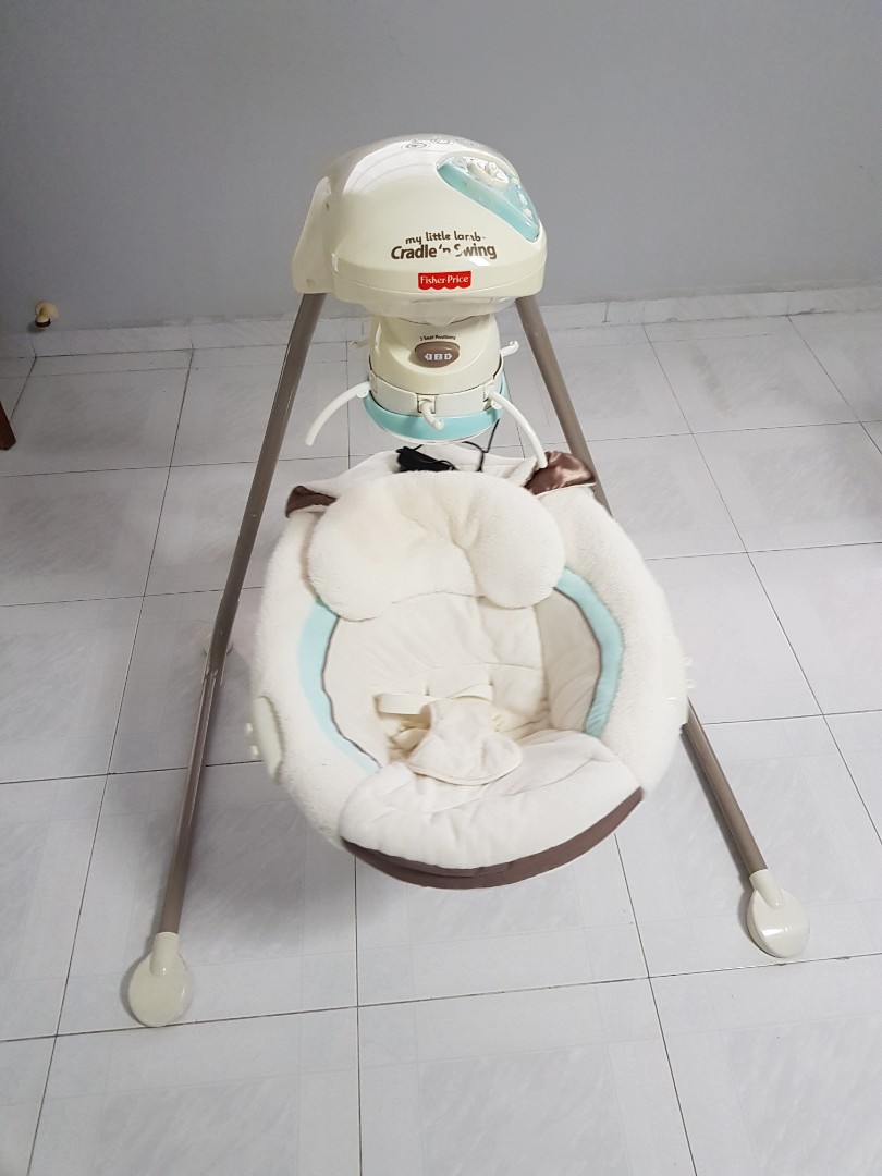 fisher price sweet little lamb cradle and swing