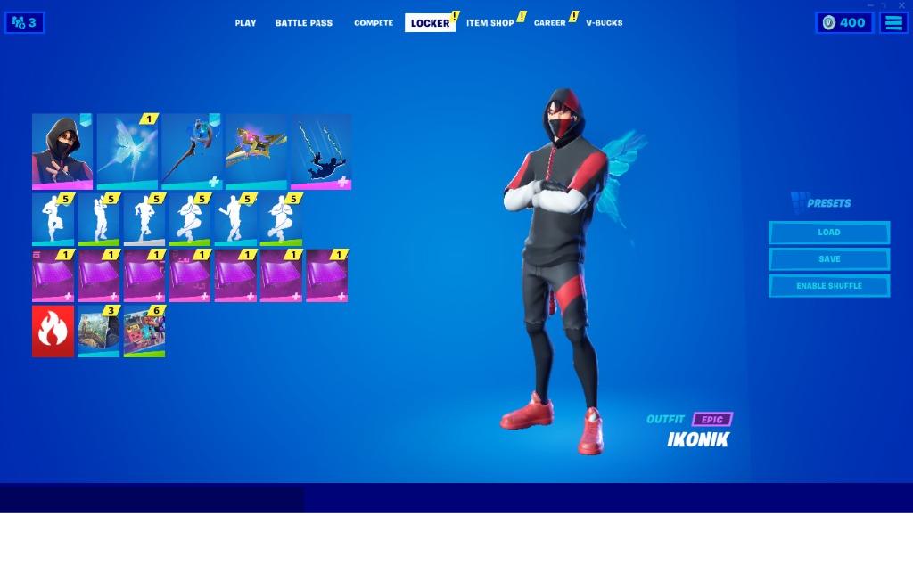 FORTNITE RARE IKONIK SKIN ACCOUNT INCLUDING EMOTE, Video Gaming, Video