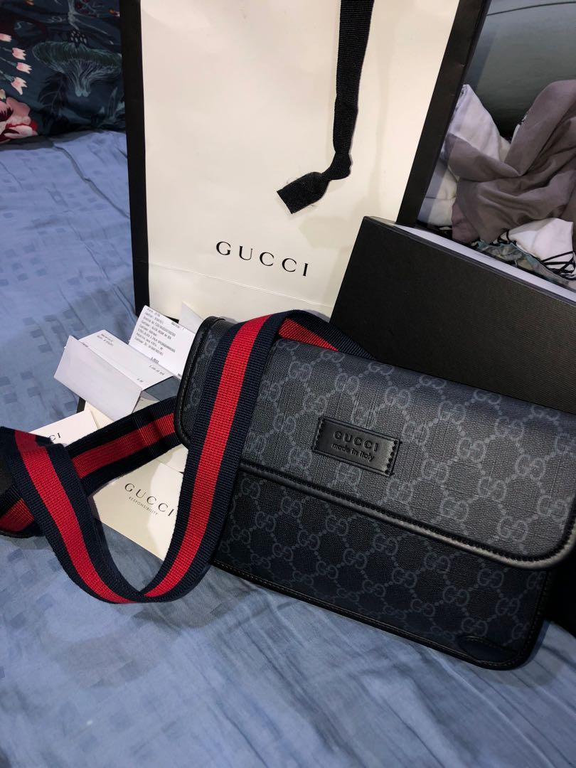 gucci men sling bags 100% ori authentic, Men's Fashion, Bags, Sling ...