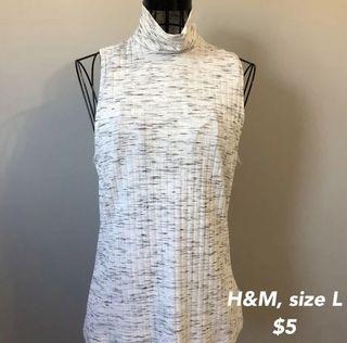 H&M sleeveless turtle neck