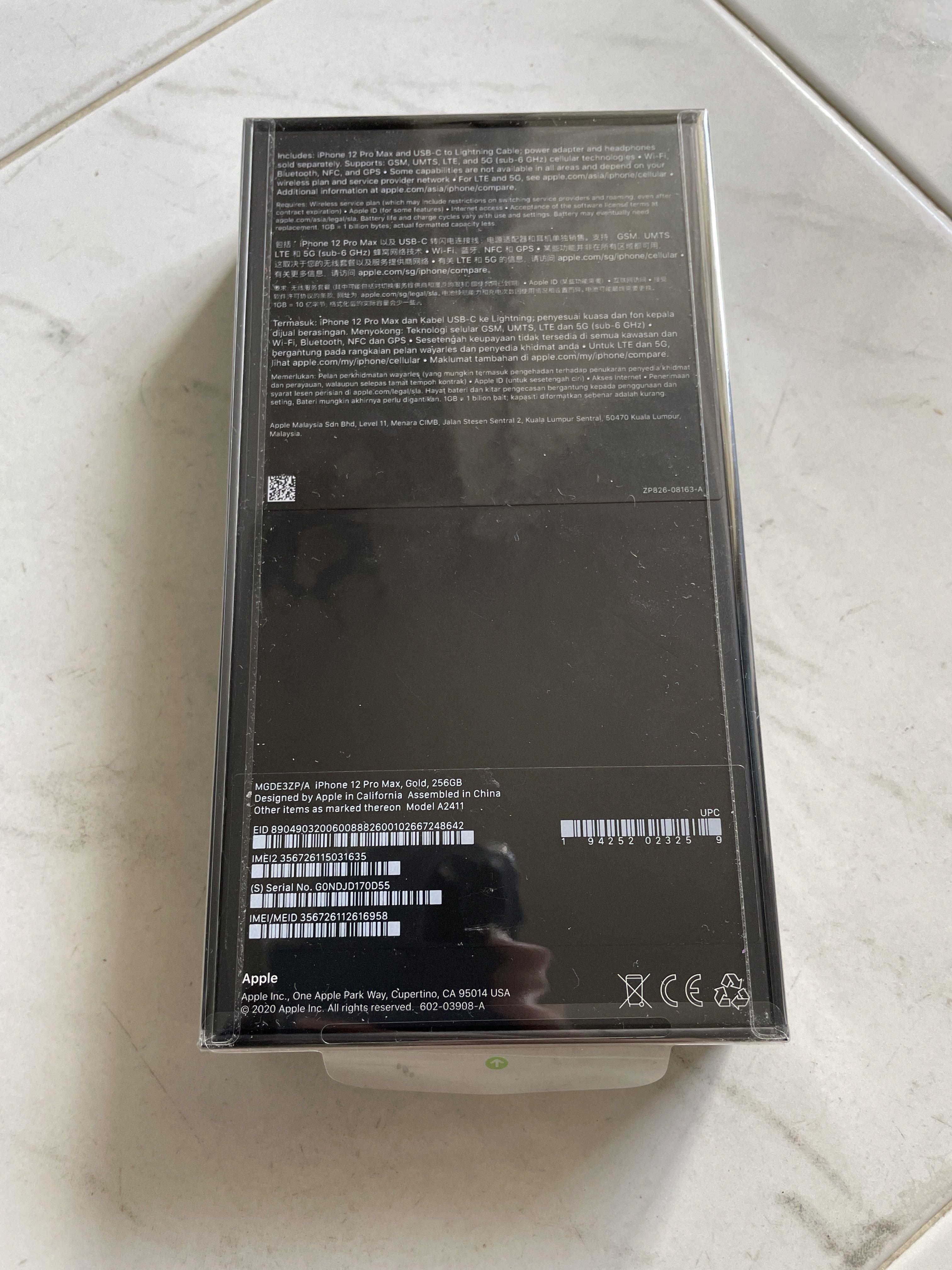 Iphone 12 Pro Max Gold 256 Unopened Mobile Phones Gadgets Mobile Phones Iphone Iphone 12 Series On Carousell