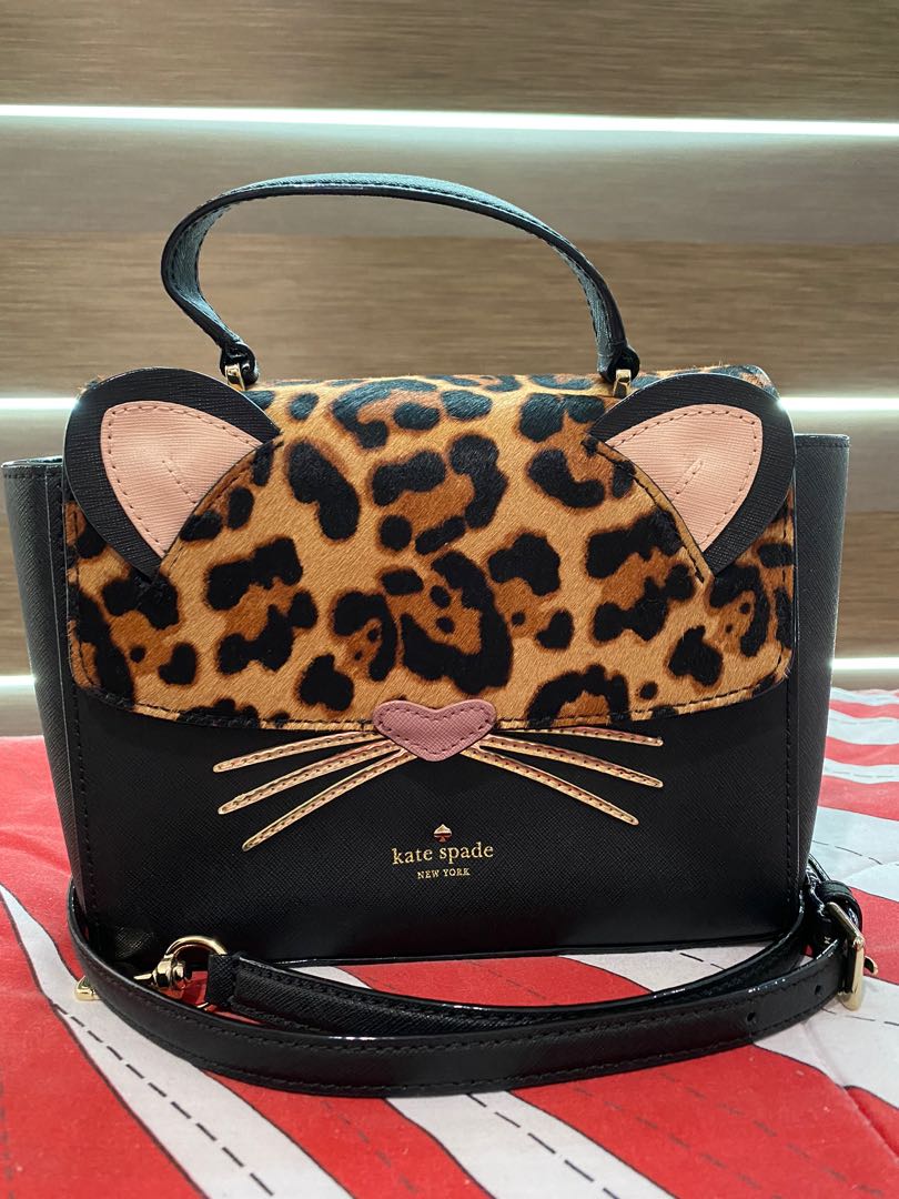 Kate spade clearance leopard clutch